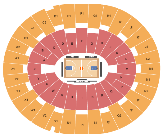 Desert Financial Arena ASU Seating Chart